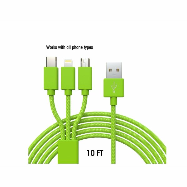 Holiday Cable Set - Red and Green XXL Cables - 10 FT - Image 4