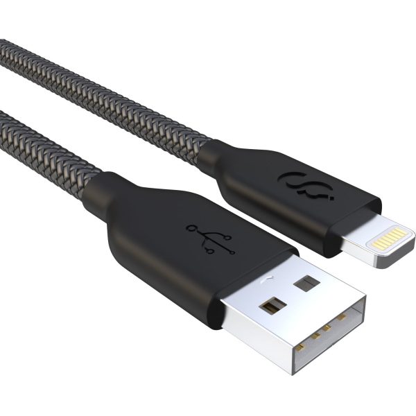 Black Nylon Lightning Cable - MFI Certified - 6 FT - Image 4