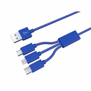 XXL 3-in-1 Blue Cable - 10 FT