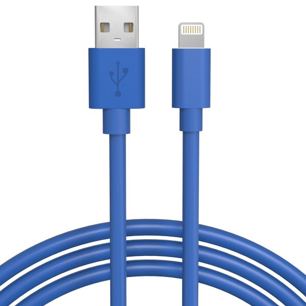 3 Pack Cable Set - Red, White & Blue - Lightning Cable MFI Certified - 6 FT - Image 4