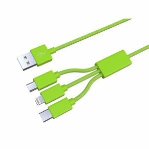 XXL 3-in-1 Lime Cable - 10 FT