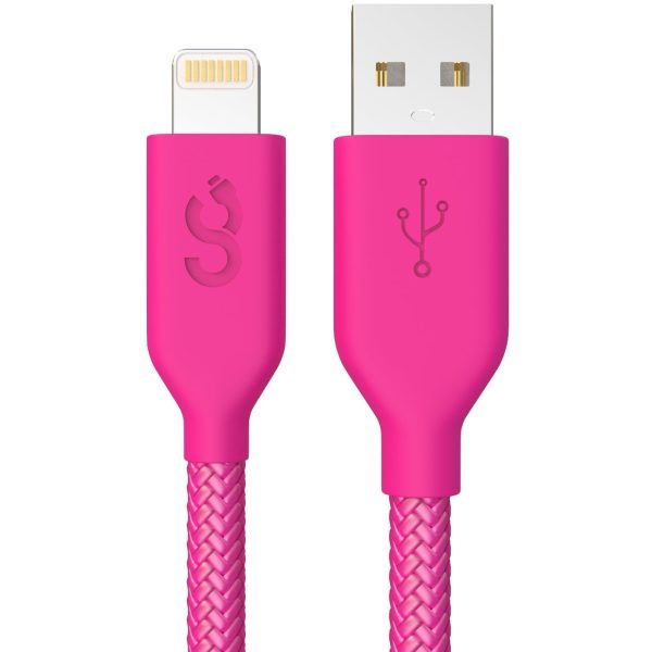 Hot Pink Nylon Lightning Cable - MFI Certified - 6 FT - Image 6