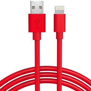 Red Lightning Cable - MFI Certified - 6 FT