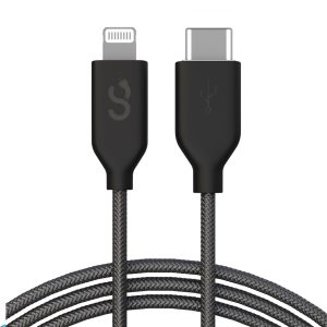 Black Type C to Lightning Cable - MFI Certified - 6 FT
