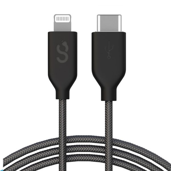 Black Type C to Lightning Cable - MFI Certified - 6 FT